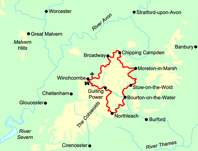 Cotswolds Villages Trail Map (2) 
